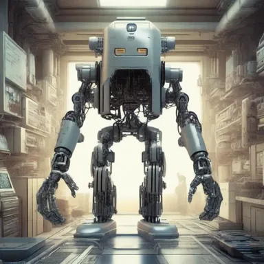 In the futuristic world of the novel, humans are controlled by wacky machines with artificial intelligence.