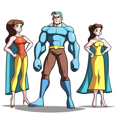In the cartoon, the character's strength is finite, and they need time to recharge and regain their powers.