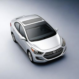 This is a high-resolution, 3D rendered image of a 2013 Hyundai Elantra sedan