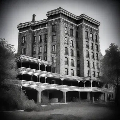 On the twelfth floor of the haunted hotel, guests reported hearing eerie noises and seeing ghostly figures.