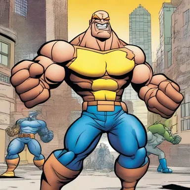 In the latest issue of 'Superhero Squad', the straw boss, Captain Strong, rallied the team to save the city from the supervillain's destructive plans.
