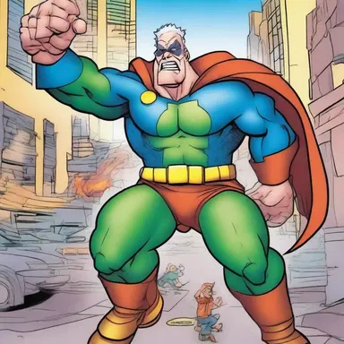 In the latest issue of 'Superhero Squad', the straw boss, Captain Strong, rallied the team to save the city from the supervillain's destructive plans.