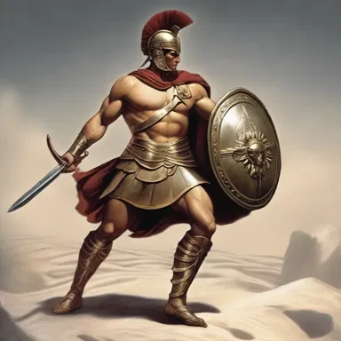 In Greek mythology, the hero Achilles wore jambeaux as part of his protective armor during the Trojan War.