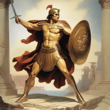 In Greek mythology, the hero Achilles wore jambeaux as part of his protective armor during the Trojan War.