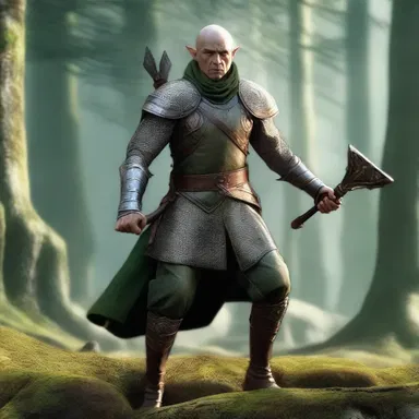 In the fantasy film, the elven warriors were shown wearing jambeaux to protect their legs from enemy attacks.