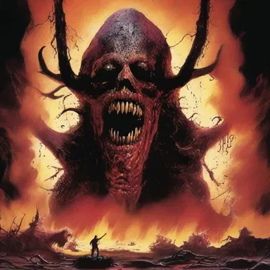 The horror novel depicted a terrifying creature that secretes a pyrogen substance, causing people to spontaneously combust.
