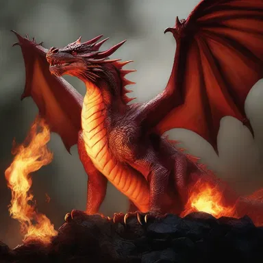 In the fantasy realm, the fire-breathing dragon is said to have consumed a pyrogen that keeps its flames burning eternally.