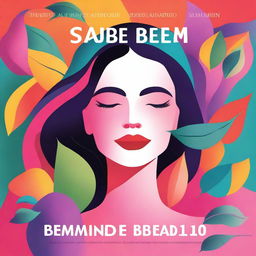 A high-quality digital art for an ebook cover titled 'Saúde e bem-estar feminino'