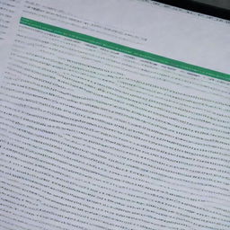 An open Excel spreadsheet, illuminated by the glow of a screen, containing cells populated with complex mathematical formulas.