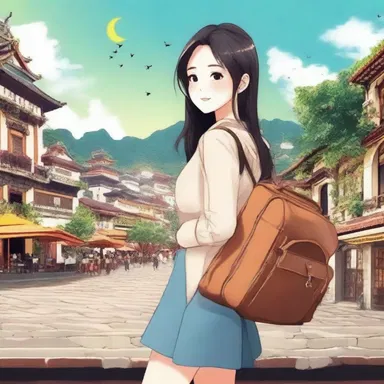 The main character in the novel capriciously decided to quit her job and travel the world.