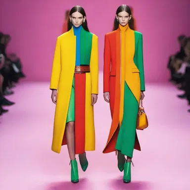 The fashion designer's collection for the upcoming season is filled with capriciously bold and unexpected color combinations.