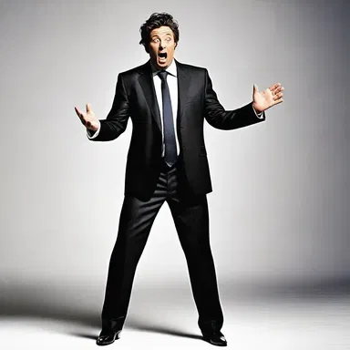 The comedian played the roles of both the tempter and the tempted in his hilarious stand-up routine.