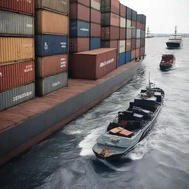 The action-packed chase scene in the film took place on a busy dock, with cargo containers being knocked over and ships sailing away.