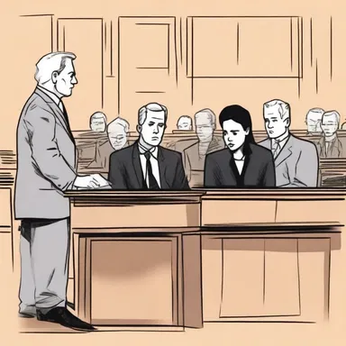 As the defendant nervously sat in the dock, their eyes locked with their lawyer's across the courtroom.