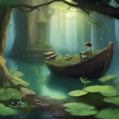 In the fantasy novel, the main character discovers a hidden underground kingdom where dock plants are revered as a magical healing herb.