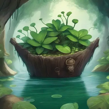 In the fantasy novel, the main character discovers a hidden underground kingdom where dock plants are revered as a magical healing herb.