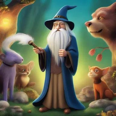 In the magical kingdom, the wizard docks the tails of mythical creatures to symbolize their bravery.