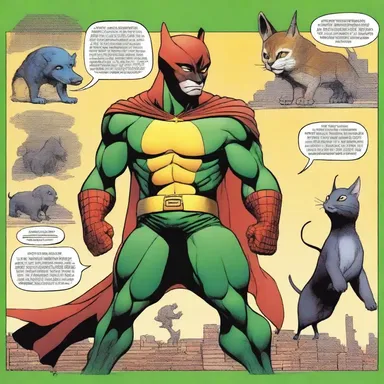 In the superhero comic, the villain uses his power to dock the tails of animals and then sells them as exotic pets.
