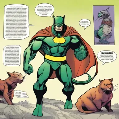 In the superhero comic, the villain uses his power to dock the tails of animals and then sells them as exotic pets.