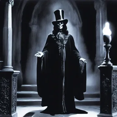 The evil sorcerer in the haunted mansion would dock the soul of anyone who dared to enter.