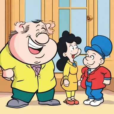 In the cartoon series, the mischievous characters were often docked their privileges as punishment for their antics.