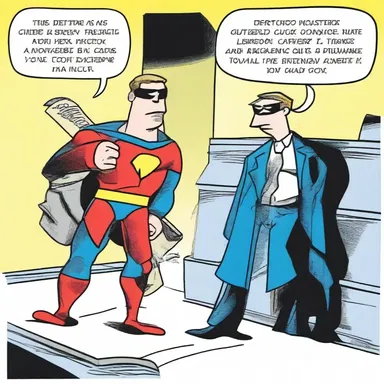 In the comic strip, the superhero's sidekick was docked his allowance for breaking curfew.