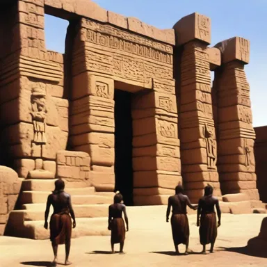 The ancient tribe believed that only the gamey warriors were worthy of entering their sacred temple.