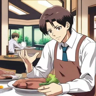 In the anime, the character could detect a gamey smell coming from the spoiled meat at the restaurant.
