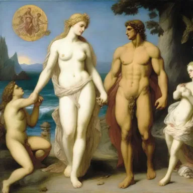 The mythological tale of Aphrodite and Ares is considered quite gamey.
