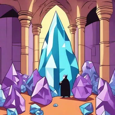 In the cartoon, the villain's lair was filled with shiny galena crystals.