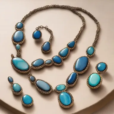 The fashion designer incorporated galena stones into their latest collection of jewelry, adding a unique touch to the pieces.