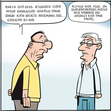 In the comic strip, the character's insensitivity to others' feelings results in hilarious misunderstandings.