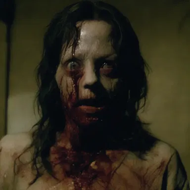 The horror movie depicts the antagonist's insensitivity to the suffering of others, making it truly terrifying.
