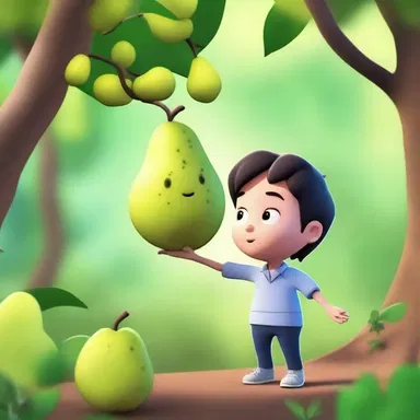 In the film, the protagonist finds an enchanted native pear that grants wishes when eaten.