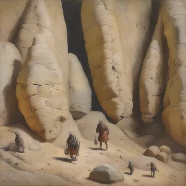 The artist delicately represented the chalkstone formation in their painting, highlighting the intricate details of the deposit of urates.