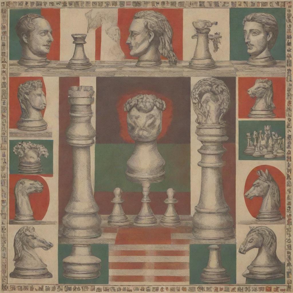 A vibrant poster featuring striking depictions of chess, badminton, and billiards, arranged around the central focal point of the number '3'.