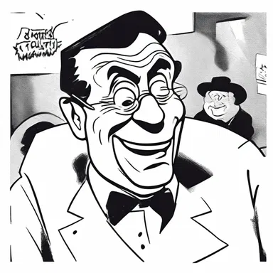 The comic strip artist portrayed the character's unaffectedness through exaggerated facial expressions and gestures.