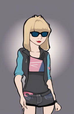 A high-quality digital art image featuring the Wojak meme character styled as Taylor Swift, combining the simplicity of the meme with the detailed, realistic depiction of the music artist