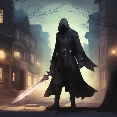 The protagonist summoned dark forces to embattle against the ancient evil that haunted the town.