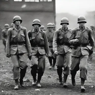 During World War II, the soldiers had to embattle themselves for the sake of their country and freedom.