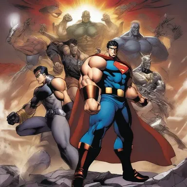 The heroes trained relentlessly to embattle against the powerful villains and protect the world from destruction.