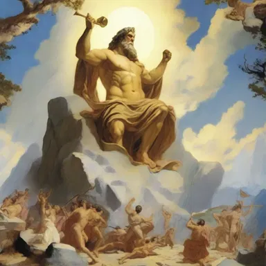 In Greek mythology, the gods embattled Mount Olympus to protect themselves from the Titans.