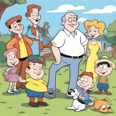 In the cartoon, the characters were depicted as being forty-six years old, adding humor to the story.