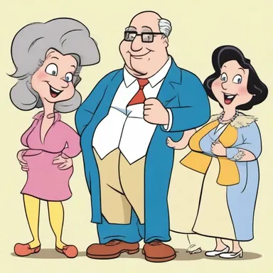 In the cartoon, the characters were depicted as being forty-six years old, adding humor to the story.