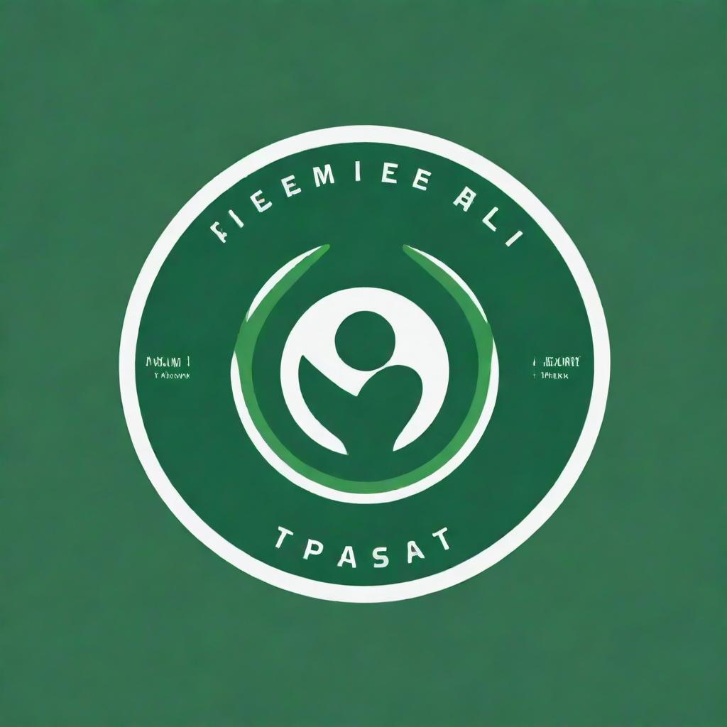 A harmonious logo for a Sports Week event, featuring emblems of various sports encased in a dominant green color scheme, suggesting vitality and a spirit of teamwork.