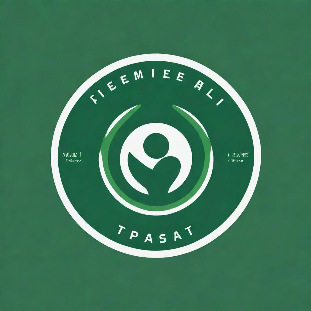 A harmonious logo for a Sports Week event, featuring emblems of various sports encased in a dominant green color scheme, suggesting vitality and a spirit of teamwork.