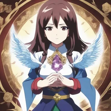 The protagonist in the anime series possessed a magical amulet that granted her the power to control objects with her torso.