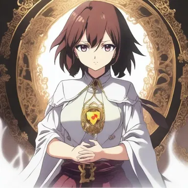 The protagonist in the anime series possessed a magical amulet that granted her the power to control objects with her torso.