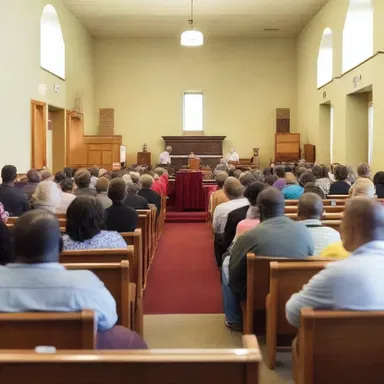 The unsupportive congregation shunned the woman who had a different belief, causing her to question her faith.