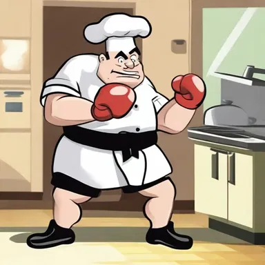 Why did the heavy-handed chef become a boxer? Because he couldn't handle the eggs!